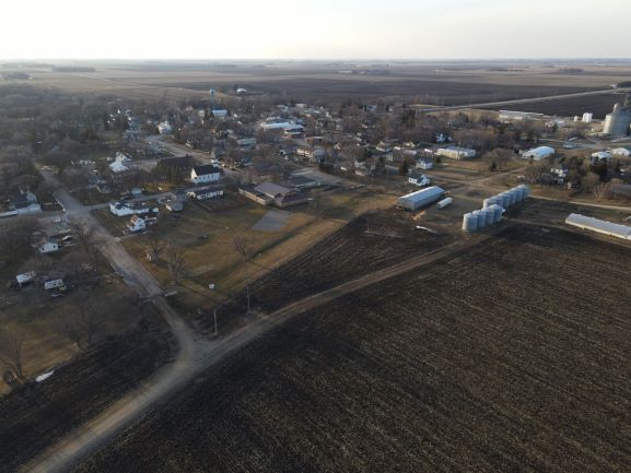 Drone's view looking NW